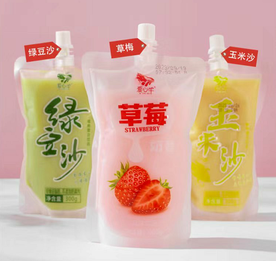草莓奶昔、綠豆沙、玉米沙